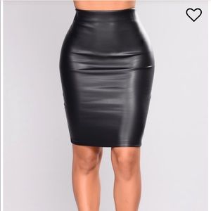 Leather skirt